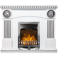 Șemineu electric ArtFlame Prometeu & Galileo silver, 1050x1200x330 mm, Alb