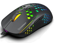 Gaming Mouse Gamemax MG8, Optical, 800-6400 dpi, 6 buttons, Ergonomic, RGB, Black, USB