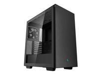 Case ATX Deepcool CH510, w/o PSU, 1x120mm, Tempered Glass, 2xUSB3.0, VGA&lHeadset holder, Black