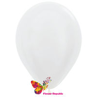 Balon de latex, transparent  nacru - 30 cm