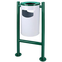 Урна для мусора Vitra EM17.07.196 TIP 4, verde cu alb