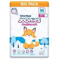 Аксессуар для самых маленьких Joonies 953214P Premium Soft Подгузники-трусики, M (6-11 кг), 68 шт.