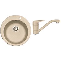 Chiuvetă bucătărie cu bateria Franke 114.0491.754 ROG 610 + Novara Plus Avena