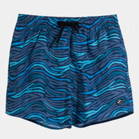FINAL SALE - Pantaloni scurți de baie JOMA - PARTY SWIM SHORTS NAVY BLUE TURQUOISE