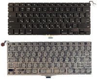 Keyboard Apple MacBook Air 13" A1237 A1304  w/o frame "ENTER"-small ENG/RU Black