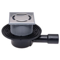 Душевой трап Hutterer & Lechner Sifon de pardoseala interior orizontal PP HL510N HL D. 40/50 cu grila inox (123 x 123 mm)