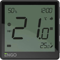 Термостат ENGO Controls EONE-BATB prin internet ZigBee cu baterie, black