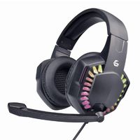 GMB Gaming Headset GHS-06, 40mm driver, 20-20000Hz, 32 Ohm, 105 db, 0.370g, 3.5mm, Black