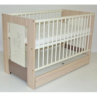 Patuc cu model Safari / Bunny, gri-bej, 120x60, cod 42076