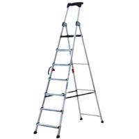 Лестница Cagsan HA106 Стремянка с площадкой и опорой, 7 ст, H=2.36m, макс.нагрузка150kg