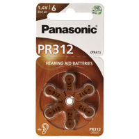 PR312, Blister*6, Panasonic, PR-312/6LB (PR41), 3.6x7.9mm, 170mAh