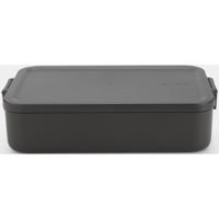 Container alimentare Brabantia 20 34 80 Lunch Box Make&Take Dark Grey Large, Plastic, Bento