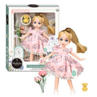 Кукла Essa QJ151 Păpușa Mulisha în rochie roz cu accesorii
