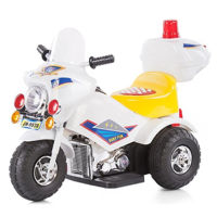 Mașină electrică pentru copii Chipolino электр.мотоцикл Police белый ELMP01601WH