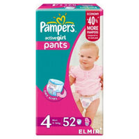 Pampers (4) Jumbo Plus Active Girl Maxi  N52