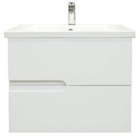 Шкаф под умывальник Bayro Sorento Soft 650 подвесной / белый мат
