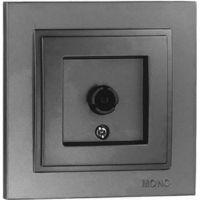 Розетка электрическая Mono Electric Priza TV grafit Despina