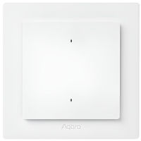 Выключатель электрический Aqara Zigbee Thread Light Switch H2 EU ( 2 Buttons, 1 Channels), White