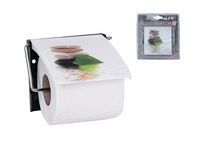 Suport pentru hârtie WC cu capac MSV Lingga