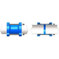 купить Муфта универсальная чугунная  WATO D.200 (192-210) PN10/16 L=130 мм для стальных, чугунных, асбестовых и ПВХ труб в Кишинёве