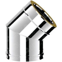 Дымоход miscellaneous Колено нержавеющая сталь изолированное 45° d.200-250 (304)