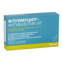 cumpără Fluimucil-antibiotic IT liof.+solv./sol. inj. 500mg N3+4ml N3 în Chișinău