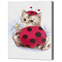 Tablou pe numere Art Gallery EX5205 Motanas-buburuza 30x40cm Eco