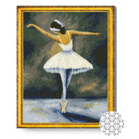 Картина по номерам Art Gallery GA79379 Mozaic cu diamante 40x50cm Balerina gratioasa