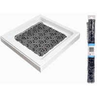 Коврик для ванной Tendance 55820 Covoras pentru dus 50x50cm Bubbles, PVC, bule gri