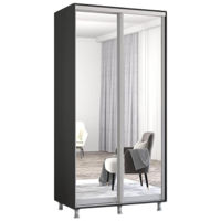 Dulap Mobildor-Lux Aron-S uși glisante din oglinzi (120x60x240H cm) Anthracite