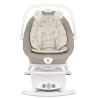 Детское кресло-качалка Joie W1604BCCST000 2in1 Șansa Cosmo Tan, rotativ