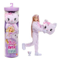 Кукла Barbie JJP64 Cutie Reveal: Котёнок, серия Милые Бантики