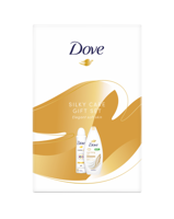 Подарочный набор DOVE WOMEN SILKY Gift (Гель для душа 250 мл + Дезодорант 150 мл) 2023