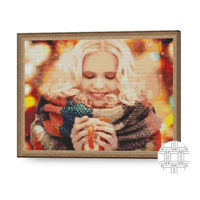 Tablou pe numere Art Gallery QB203639 Mozaic cu diamante patrate 40x50cm Toamna calda