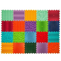 Коврик игровой Ortek 12783 Коврик-пазл ортопедический -массажный Набор 20 эл. Мега Микс Жесткий