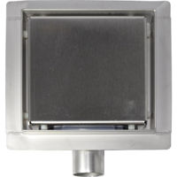 Душевой трап Uniplast 21550 Набор угольников, диаметр 40 x 90° S06 STAINLESS (нержавеющая сталь) 150 x 150 x 67 мм