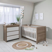 Pătuc din lemn 3 în 1 Tutti Bambini Modena White/Oak