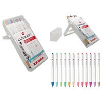 Набор для творчества Promstore 56076 Set marker Light Zebra Clickart, 0.6mm, 12 culori deschise