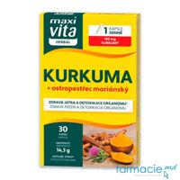 Curcuma 180 mg + Silimarina caps. N30 MaxiVita