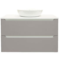 Шкаф под умывальник Bayro подвесной Bergamo 1000 под столешницу light grey
