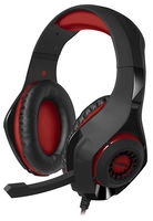 Gaming Headset SVEN AP-G886MV, 40mm drivers, 20-20000Hz, 32 Ohm, 105dB, 270g., 3.5mm, Black/Red