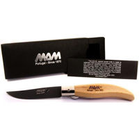 Cuțit MAM 2018 Iberica’s Pocket Knife With Black Titanium, Light Wood Handle