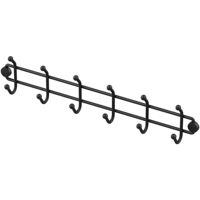Вешалка для ванной Teknotel MG796n metal negru 33x16x14cm