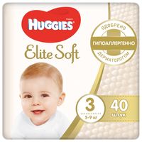 Подгузники Huggies Elite Soft 3 (5-9 kg), 40 шт.