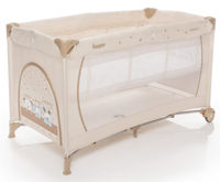 Манеж-кроватка с 2 уровнями высоты Zopa Nanny Animal Beige
