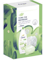 Cadou DOVE WOMEN TIME TO REFRESH (Gel de Dus 250ml + Sapun 90g) + Puf Gratis  2024