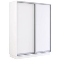 Dulap Mobildor-Lux Fox uși glisante din PAL 150x60x210H cm (150x60x210H cm) Alb