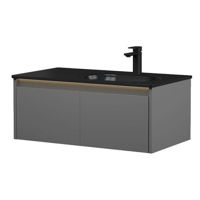 Dulap pentru lavoar Orka Lisbon 90 Antracite Matt (12mm 90x50TZG)