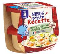 Rizotto cu dovlecei, morcov si sunca Nestle (8+ luni) 2 x 200 g
