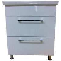 Dulap pentru lavoar Quattro Taormina WHITE 70 cu lavoar 2070